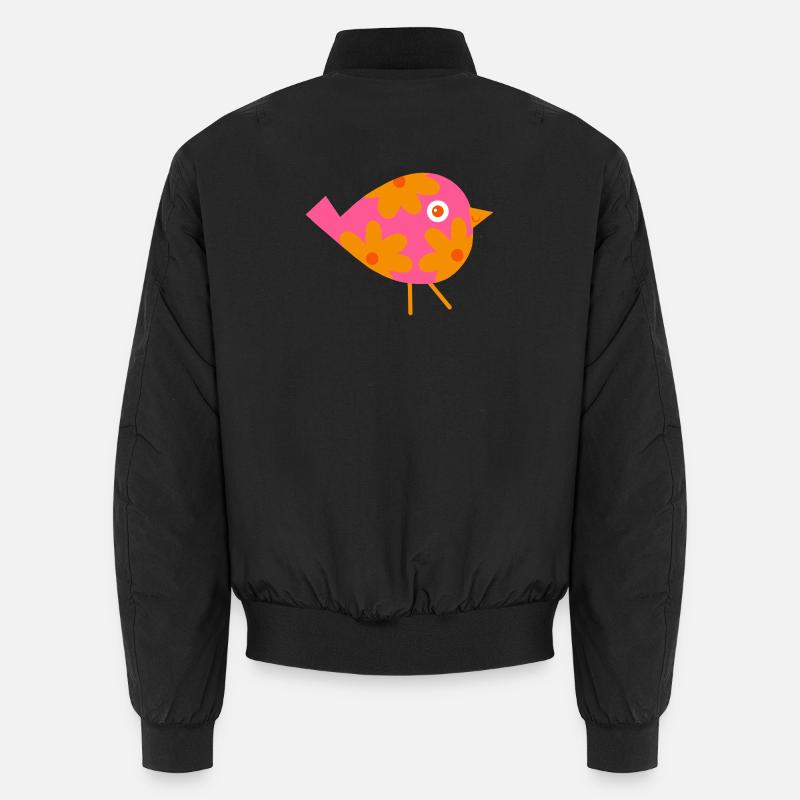 Blumenvogel Pop Art Unisex Bomberjacke