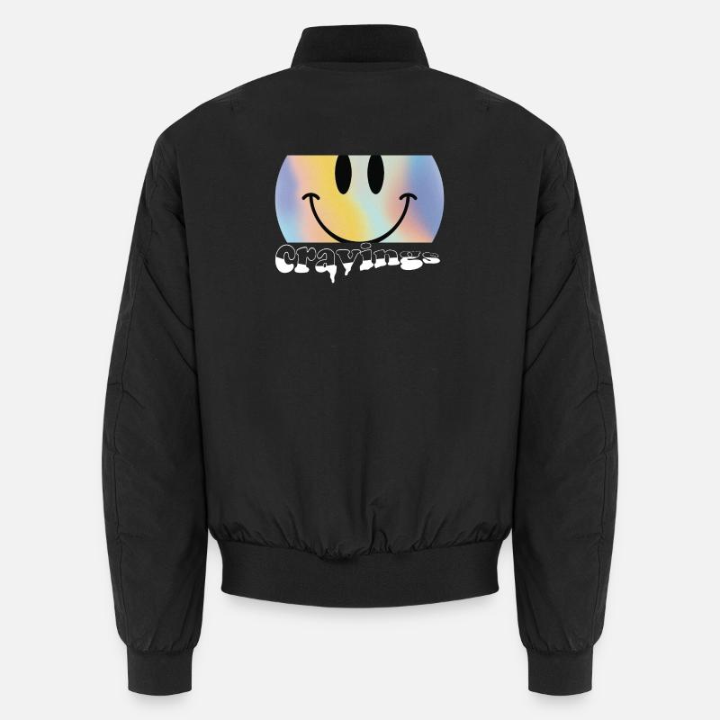 Tie-Dye Cravings Logo - Unisex Bomber Jacket - black