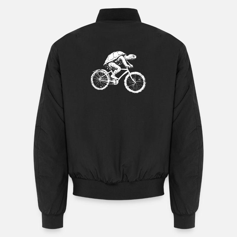 Fahrrad Schildkröte Unisex Bomberjacke