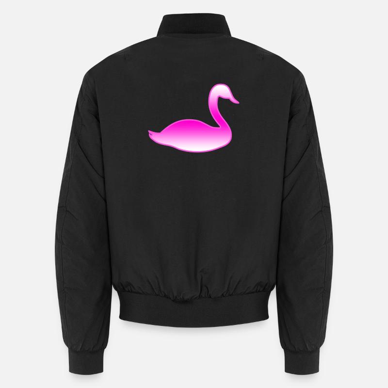 swan - Unisex Bomber Jacket - black