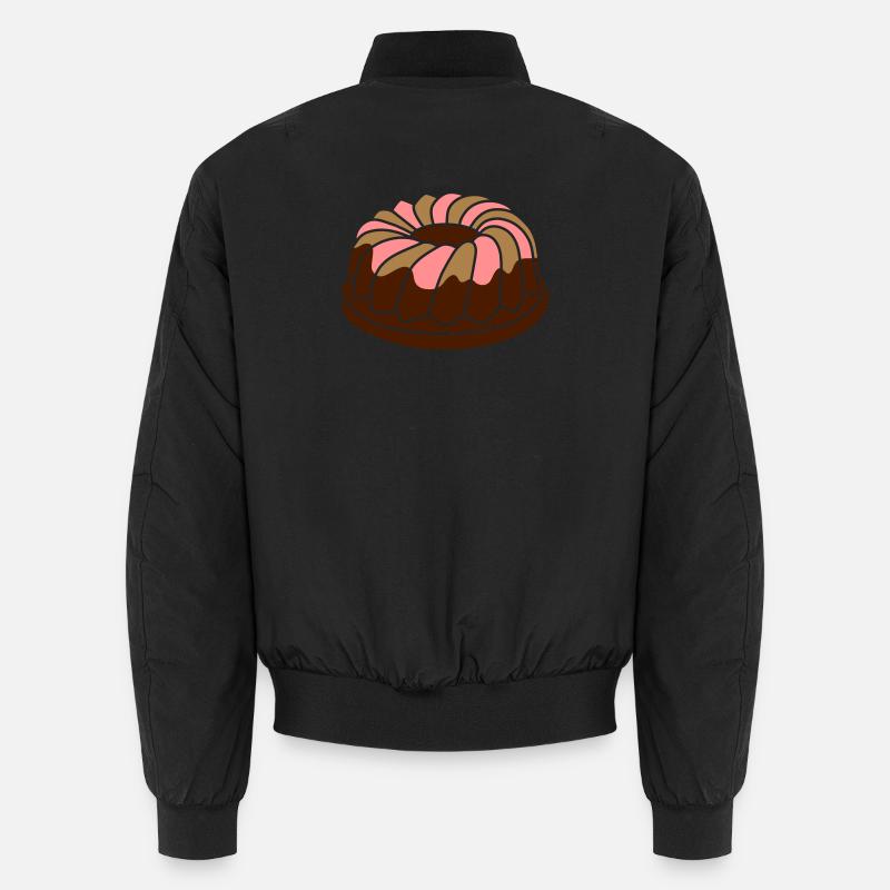 A ring cake with icing Unisex Bomber Jacket