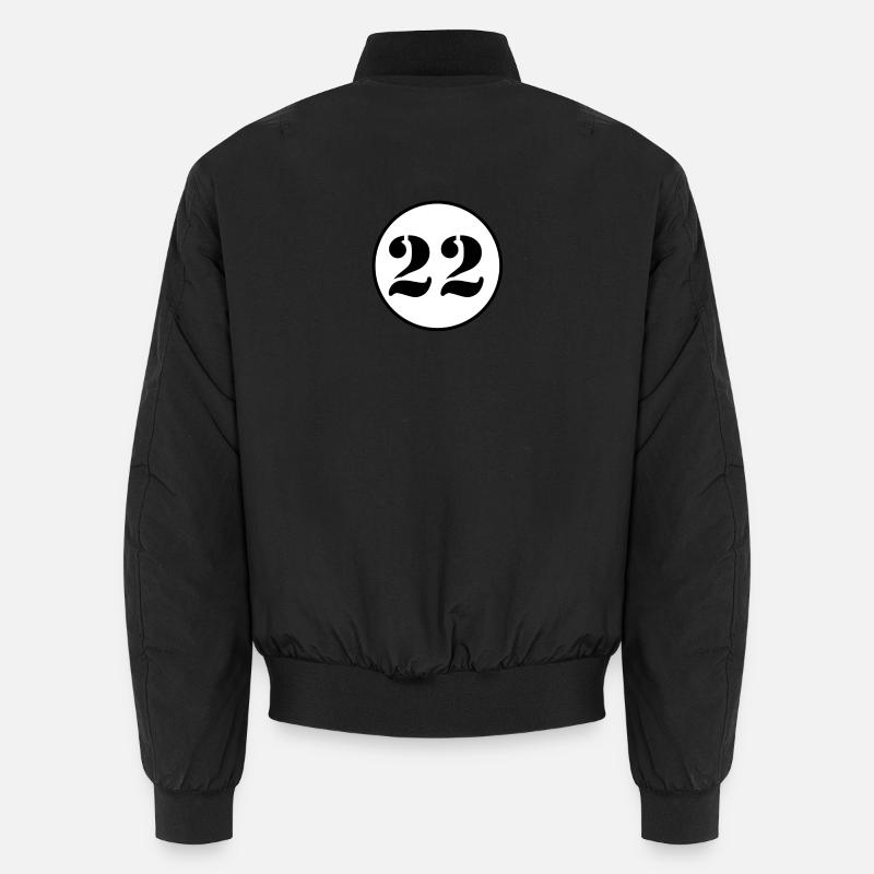 NUMMER 22 Zweiundzwanzig Geburtstag Geschenk Unisex Bomberjacke