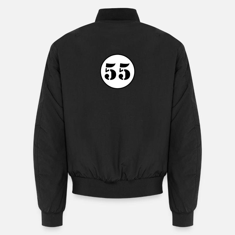 NUMMER 55 Fünfundfünfzig Geburtstag Geschenk Unisex Bomberjacke