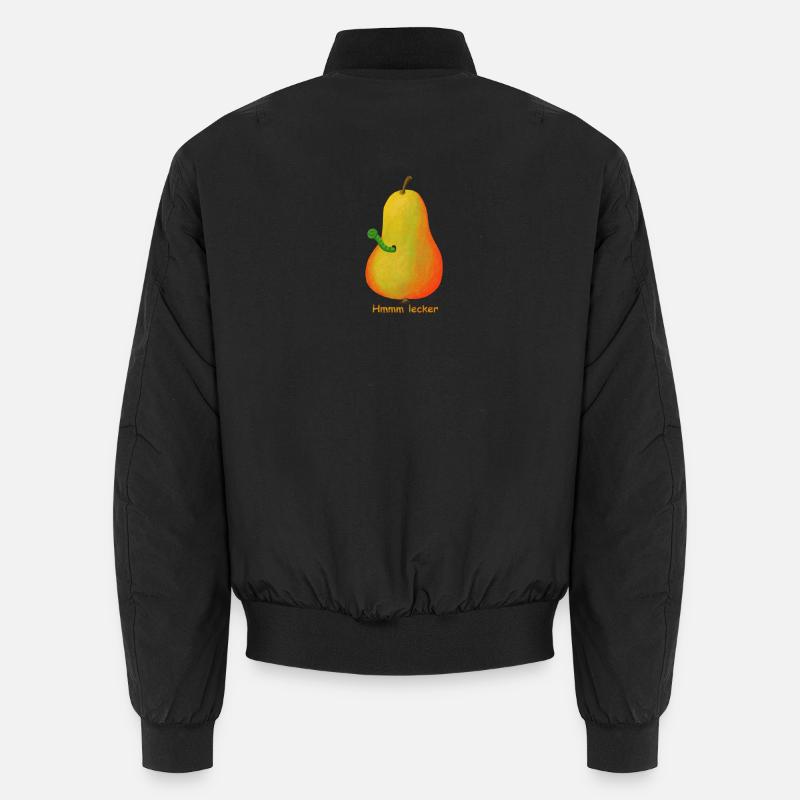 birne obst - Unisex Bomberjacke - Schwarz