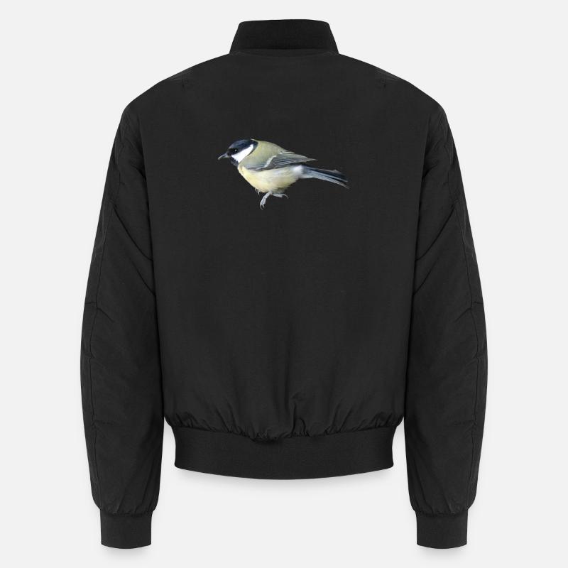 Vogel Kohlmeise Unisex Bomberjacke