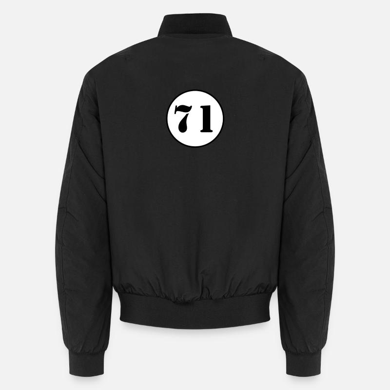 NUMMER 71 Einundsiebzig Geburtstag Geschenk Unisex Bomberjacke