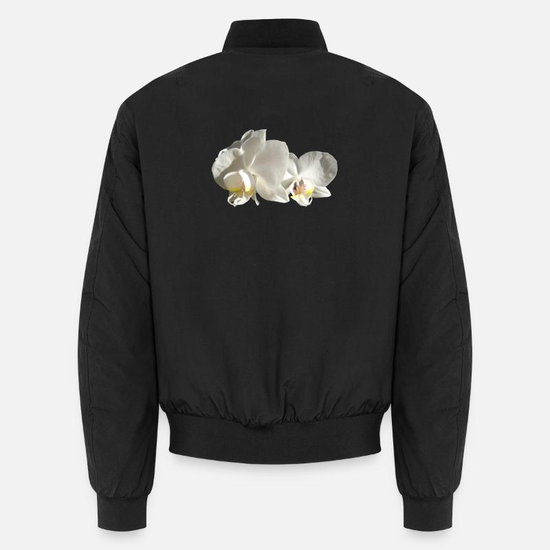 Orchid white Unisex Bomber Jacket