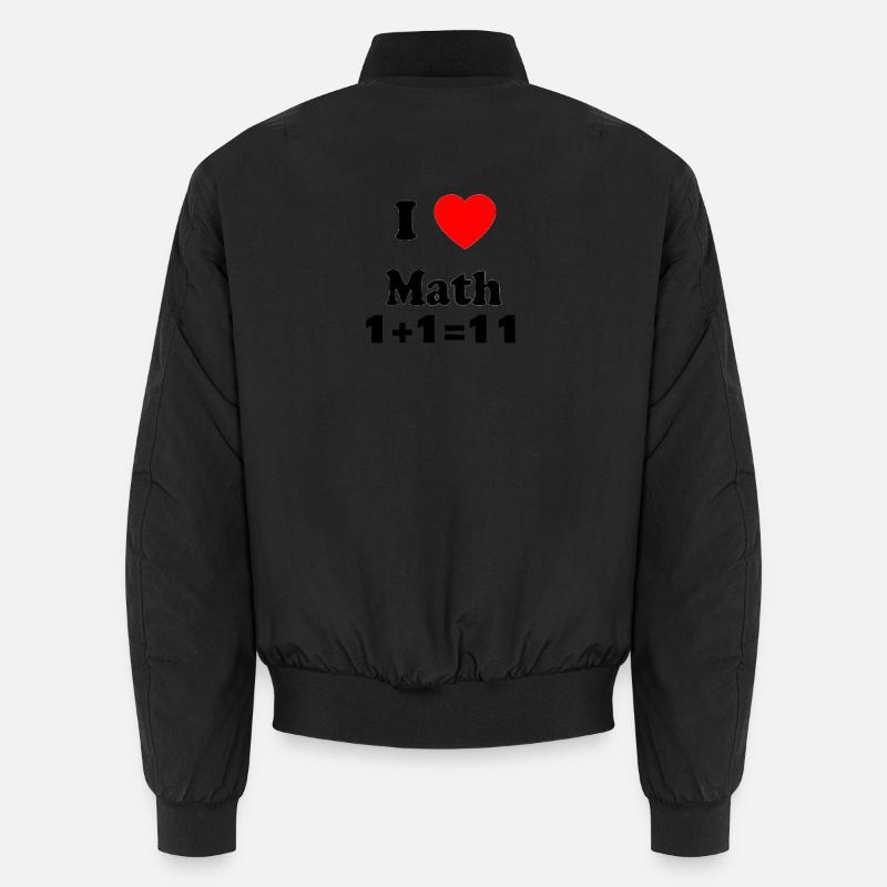 Mathe Liebe Symbol Stilvolles Design Unisex Bomberjacke