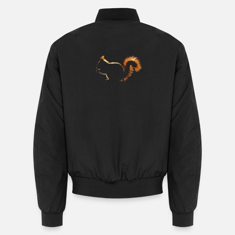 Squirrel - Unisex Bomber Jacket - black