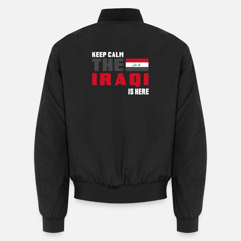Drapeau Irak Keep Calm Bomber unisexe