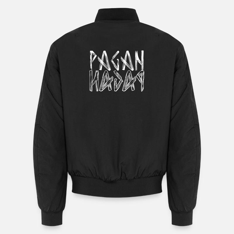 Pagan Schriftzug Logo - Unisex Bomberjacke - Schwarz