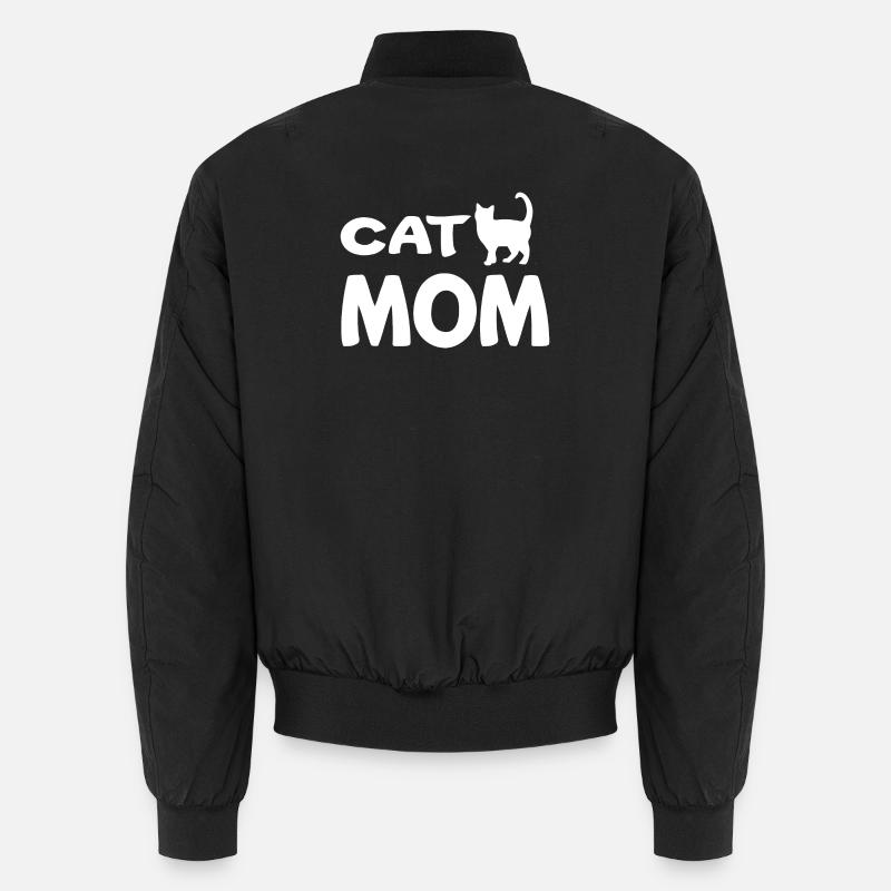 Cat Mom - Bomber unisexe - noir