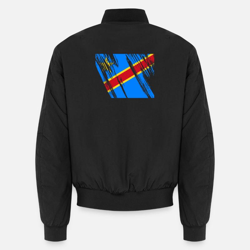 Drapeau du Congo Bomber unisexe