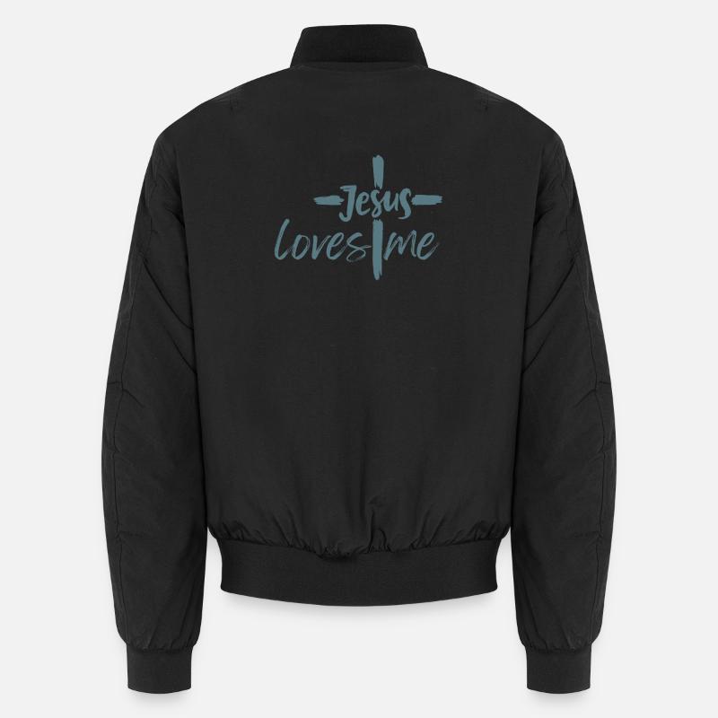 Jesus loves me Unisex Bomber Jacket