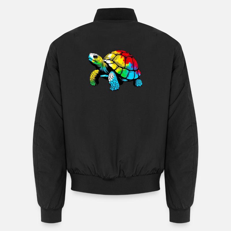 Turtle - Unisex Bomber Jacket - black