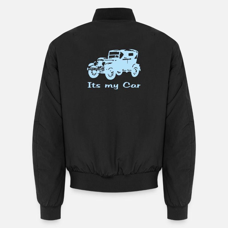 Oldtimer motiv mit Schrift Unisex Bomberjacke