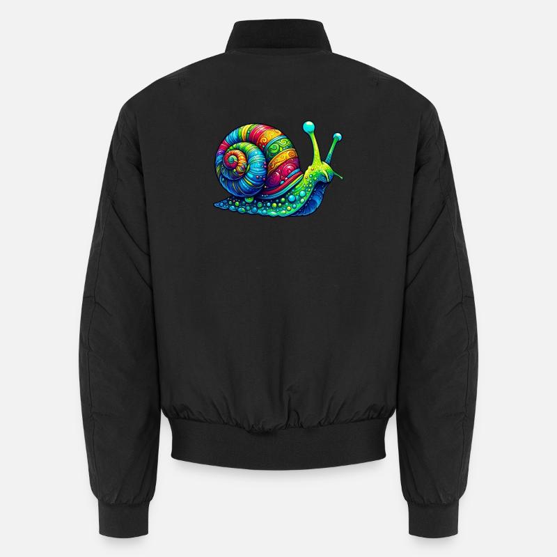 Schnecke Unisex Bomberjacke