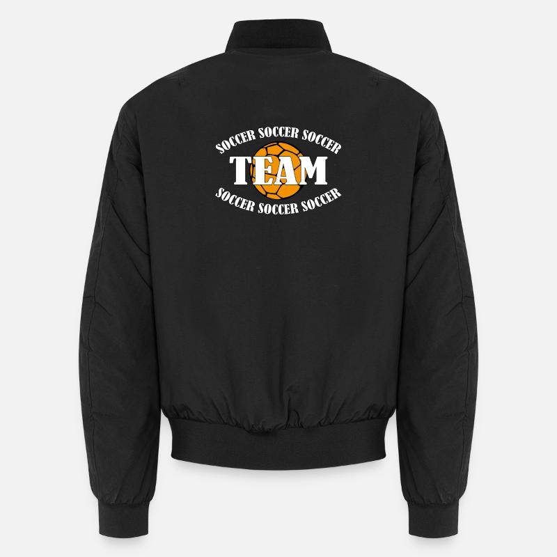 SOCCER TEAM - Unisex Bomber Jacket - black