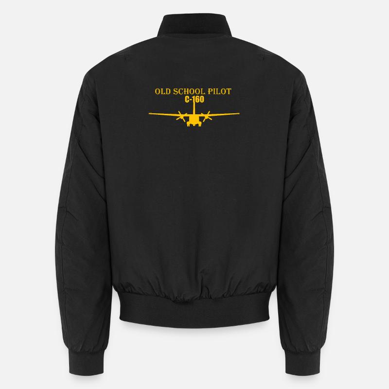 Old school pilot C-160 - Unisex Bomberjacke - Schwarz
