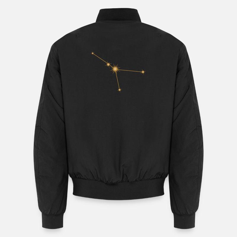 Sternkonstellation Krebs Sternzeichen Sternzeichen Golden Unisex Bomberjacke