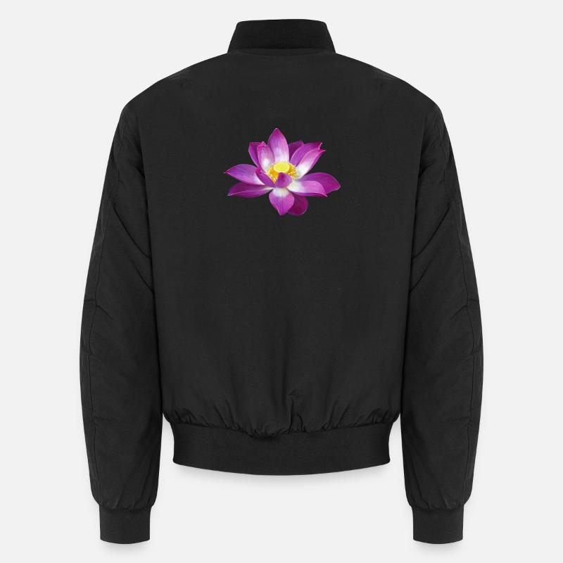 Lotus - Unisex Bomber Jacket - black