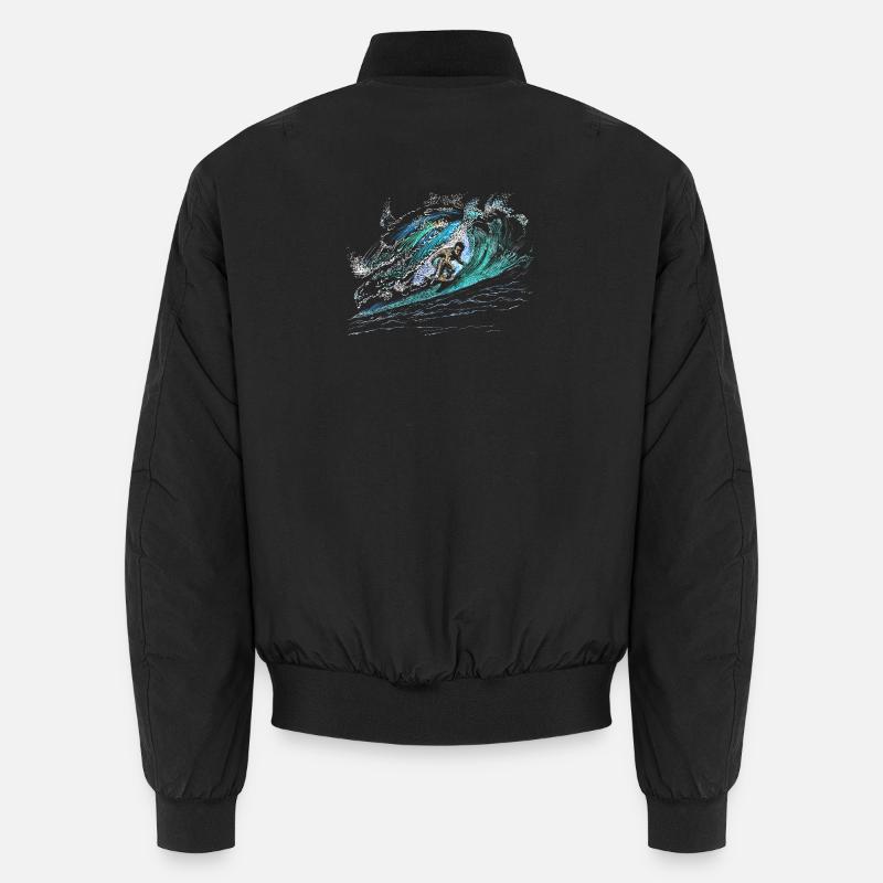 Surfeur - Bomber unisexe - noir