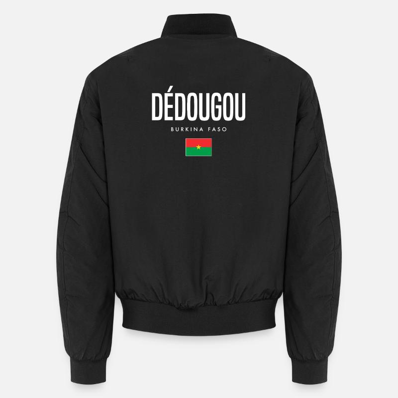 Dédougou Burkina Faso - Unisex Bomber Jacket - black