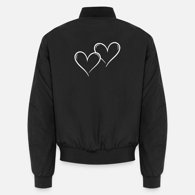 Herzen Liebe Symbol Unisex Bomberjacke