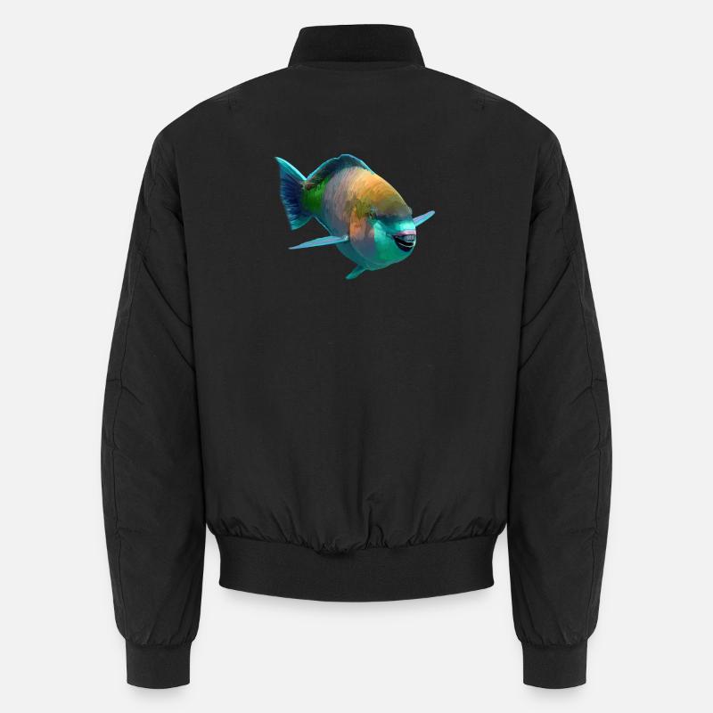 Poisson coloré Pop Art Bomber unisexe