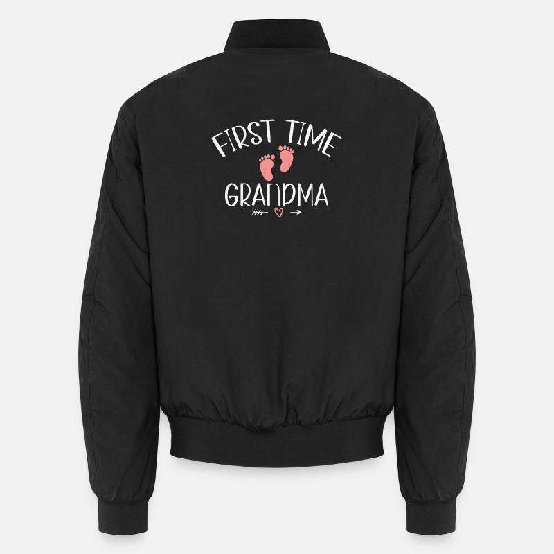 Grandma-to-be for the first time Unisex Bomber Jacket