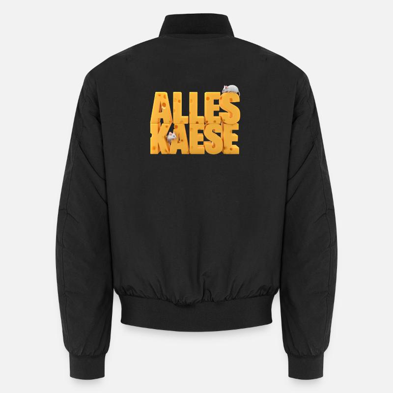 Alles Kaese - Unisex Bomberjacke - Schwarz