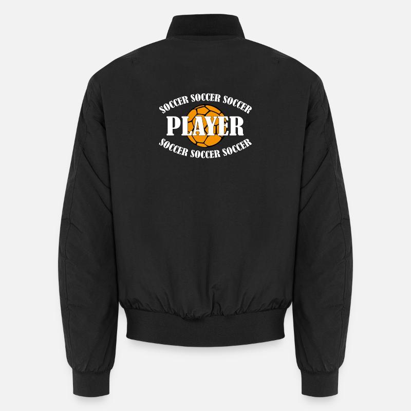 Soccer Player - Unisex Bomber Jacket - black