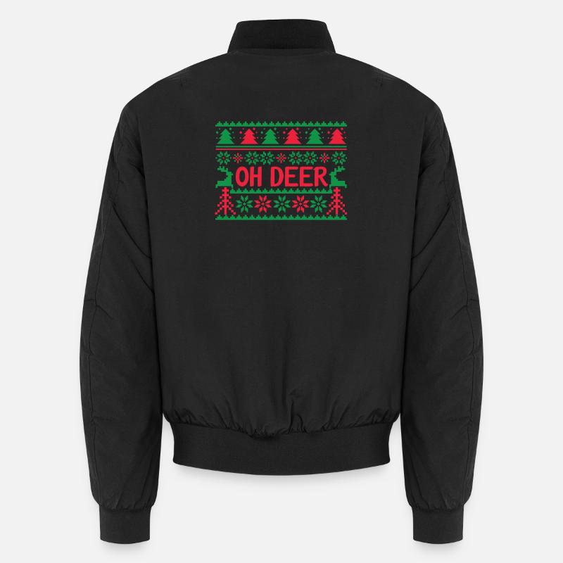 Pull moche - Oh Deer Bomber unisexe