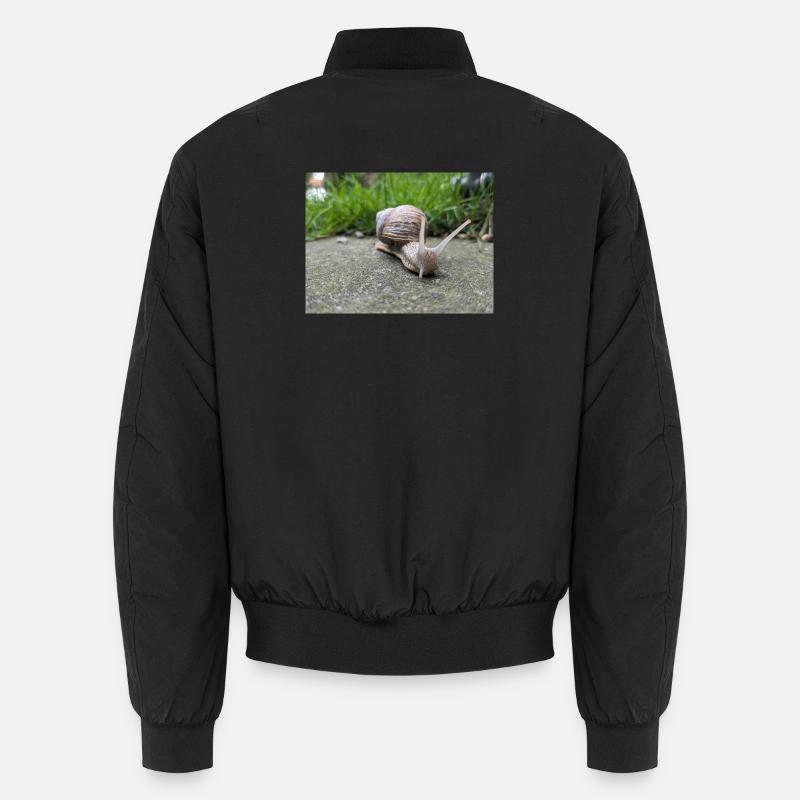 Escargots Macro Natural Design Bomber unisexe