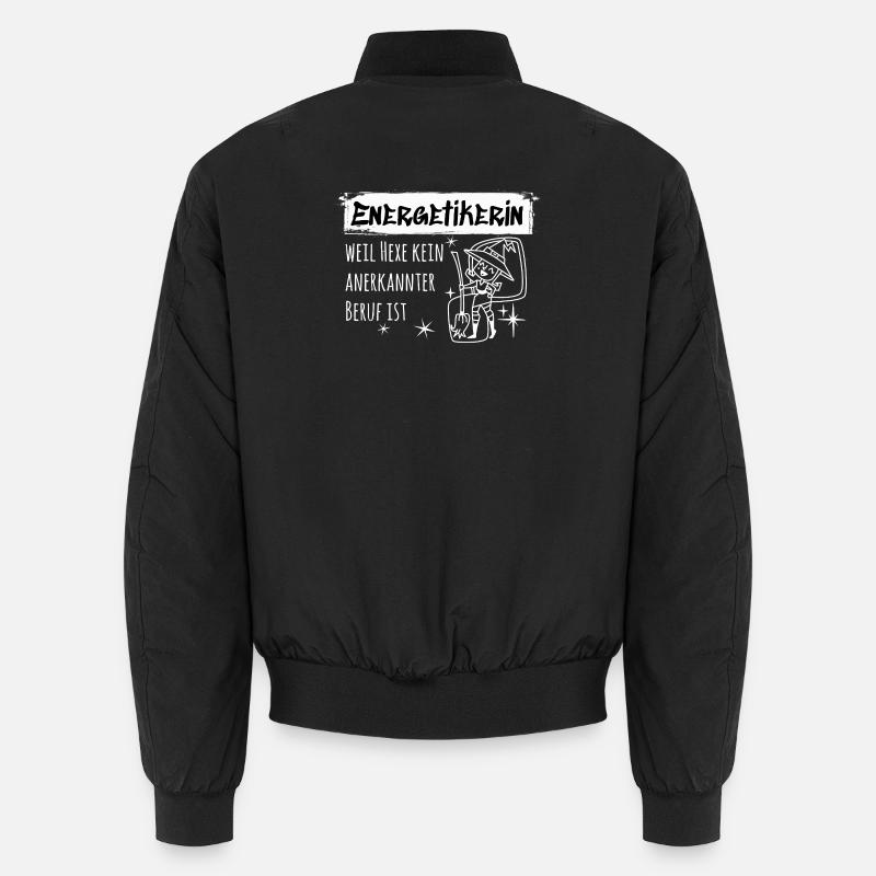 Energetikerin – Lustiger Hexen Spruch Unisex Bomberjacke