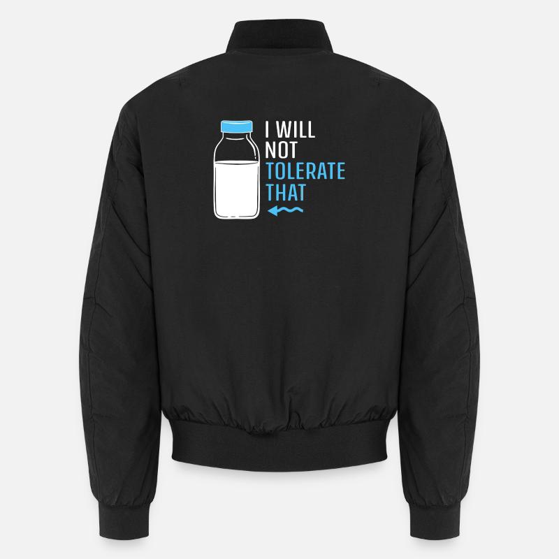 Milk Lactose Flatulence - Unisex Bomber Jacket - black