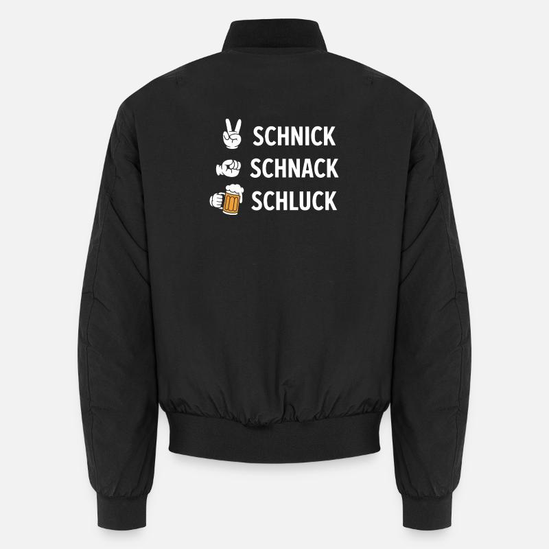 Schnich Schnack Schluck - Mème drôle de la boisson Bomber unisexe