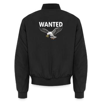 Recherché : Frites Seagull - Bomber unisexe - noir - Dos - AI Model Male 185 light (185cm)