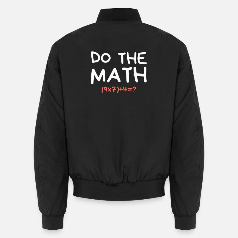 Faites le mème de maths 67 Professeur drôle six sept Bomber unisexe