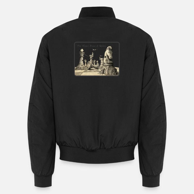 Winged Dream of Queens - Unisex Bomber Jacket - black