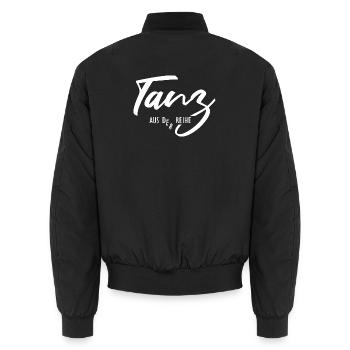 Tanz aus der Reihe – Sei anders und einzigartig - Unisex Bomberjacke - Schwarz - Hinten - AI Model Male 185 light (185cm)