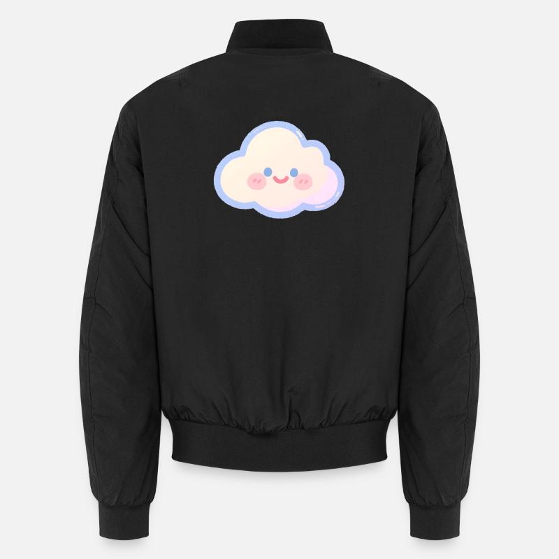 Pastel Cloud Cuddly Charm Kids Cloud Unisex Bomber Jacket