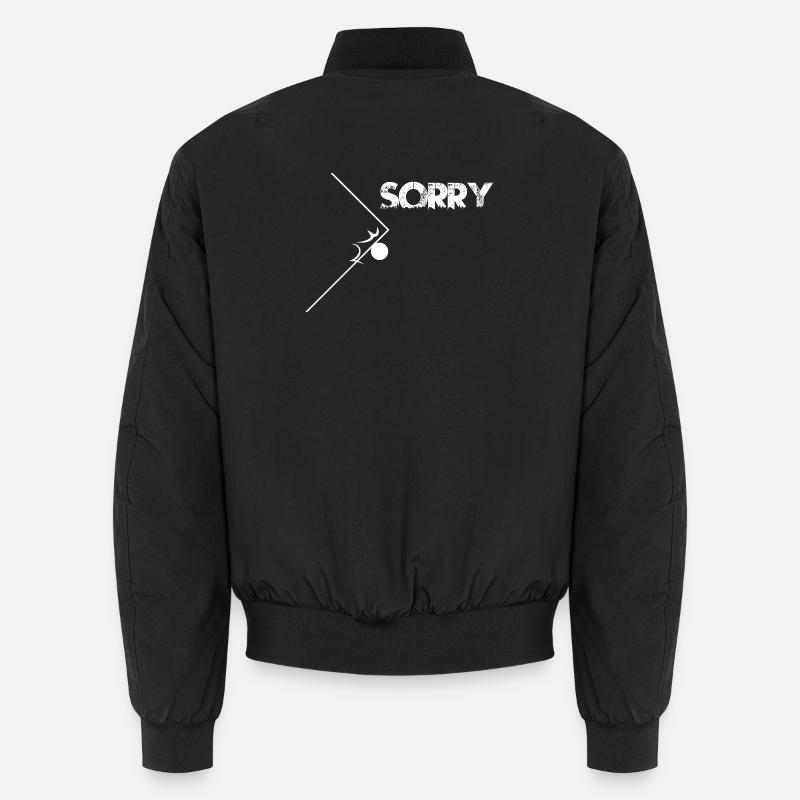 Sorry! Perfekter Kantentreffer - Unisex Bomberjacke - Schwarz
