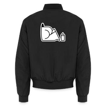 Looking For Cans - Unisex Bomberjacke - Schwarz - Hinten - AI Model Male 185 light (185cm)