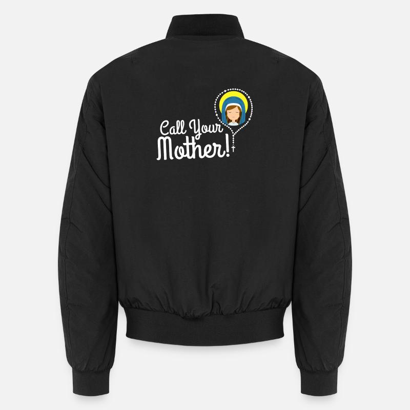 Nenne deine Mutter Illustration Tee Unisex Bomberjacke