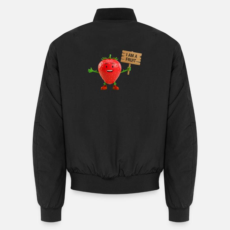 Fraise avec un panneau Bomber unisexe