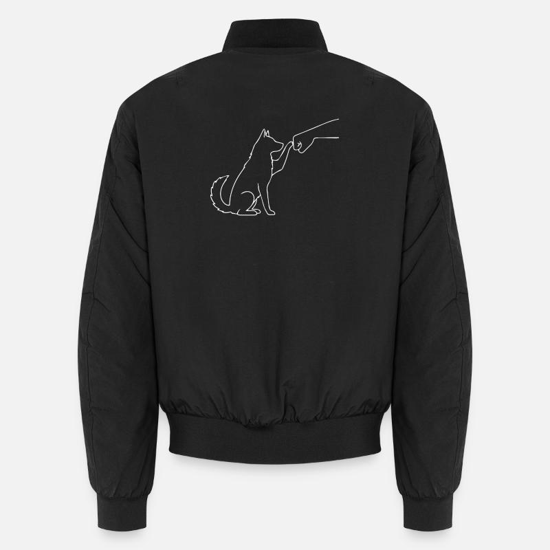 Husky Faust Team - Unisex Bomberjacke - Schwarz