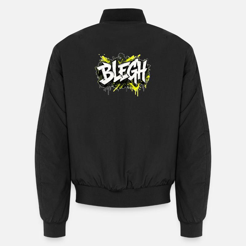 Blegh Graffiti Style - Unisex Bomber Jacket - black