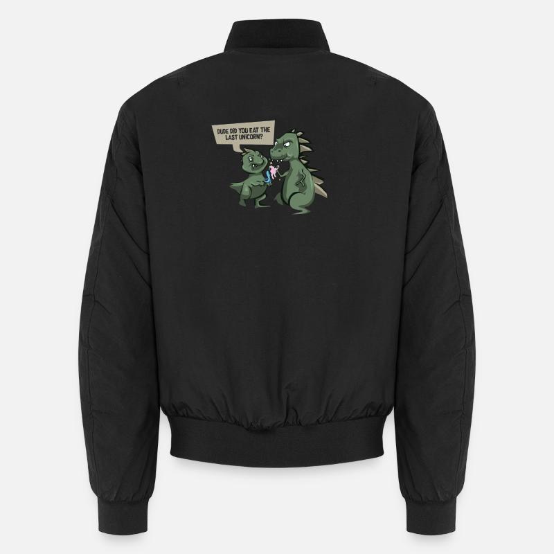 Lustiges Dinosaurierhemd - letztes Einhorn - Unisex Bomberjacke
