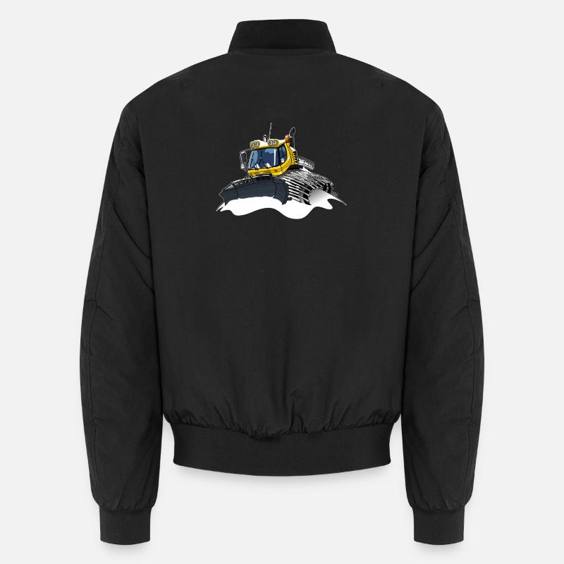 pelle à neige jaune neige - Bomber unisexe - noir